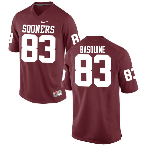 Oklahoma Sooners #83 Nick Basquine College Football Jerseys Game-Crimson